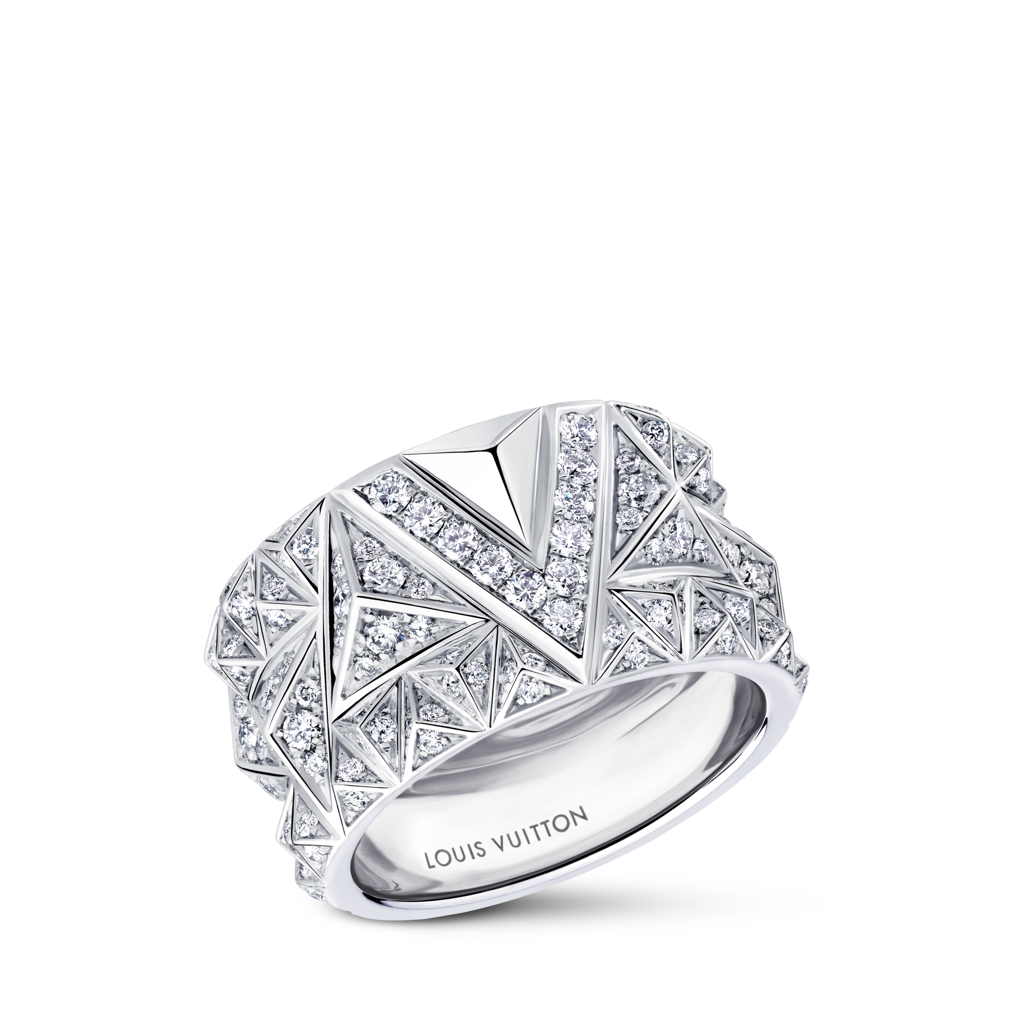 Pure V Ring, White Gold and Diamonds  in Jewellery's Categories Rings collections by Louis Vuitton (Product zoom)
